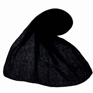 Premium Crush Diamond Stole - Black